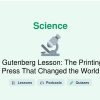 🎓 Gutenberg Lesson: The Printing Press That Changed the World