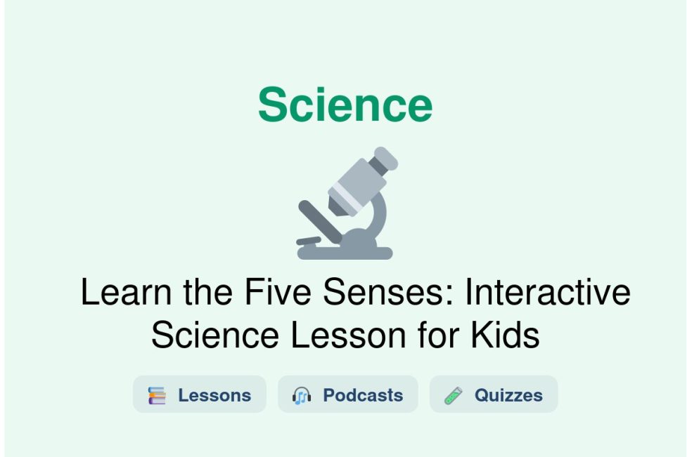 🎓 Learn the Five Senses: Interactive Science Lesson for Kids