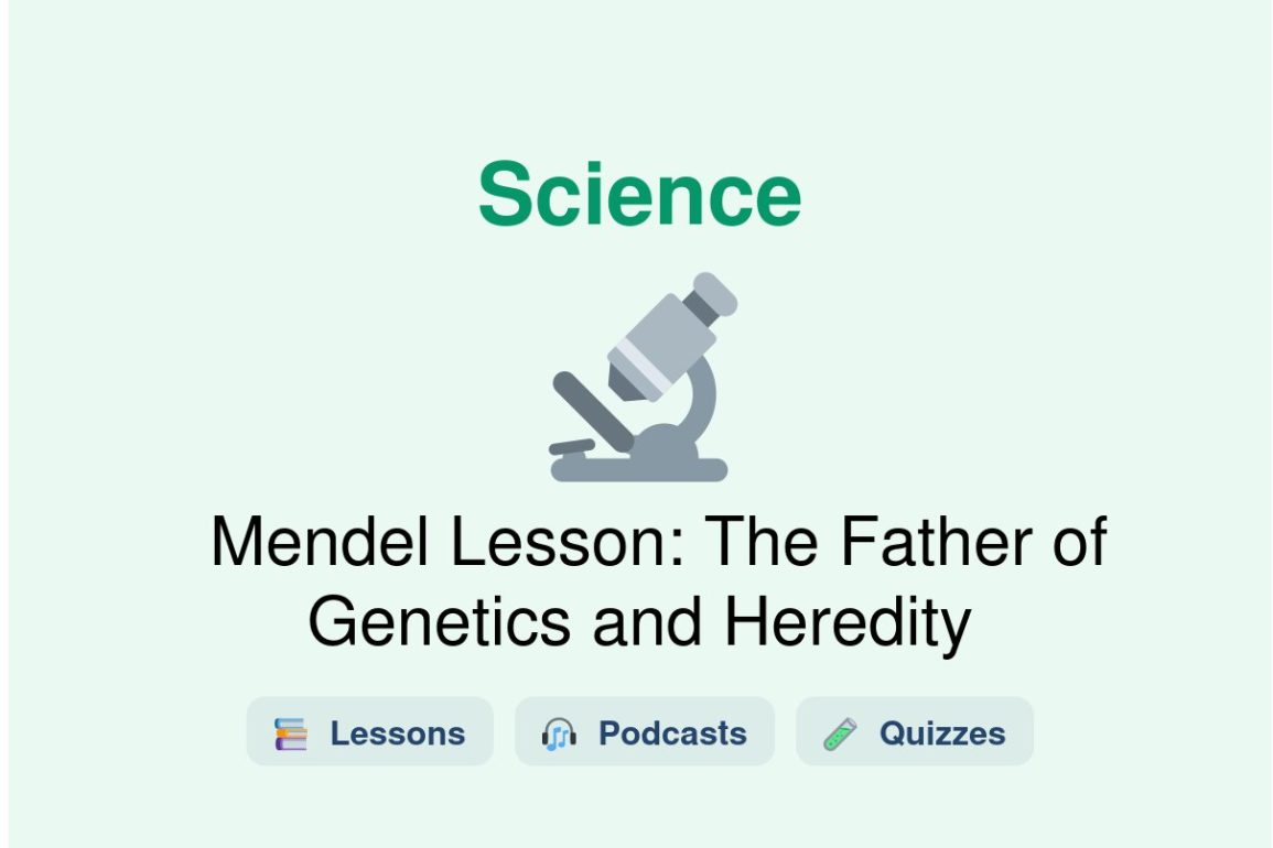 🎓 Mendel Lesson: The Father of Genetics and Heredity
