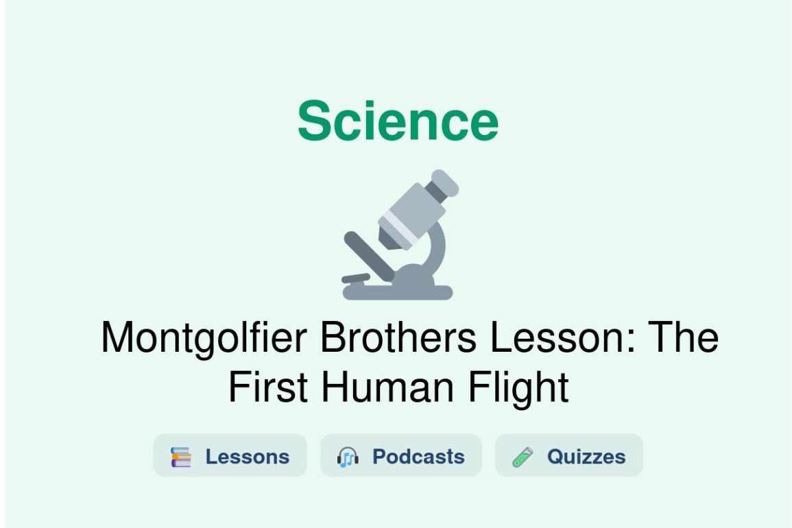 🎓 Montgolfier Brothers Lesson: The First Human Flight