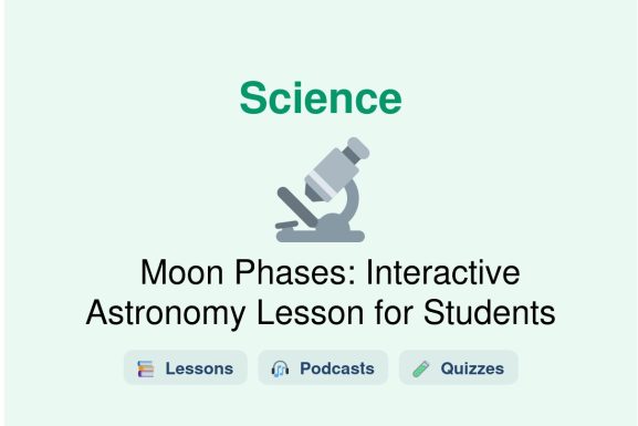 🎓 Moon Phases: Interactive Astronomy Lesson for Students