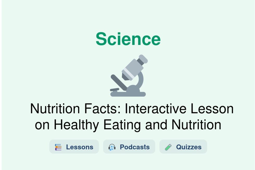 🎓 Nutrition Facts: Interactive Lesson on Healthy Eating and Nutrition