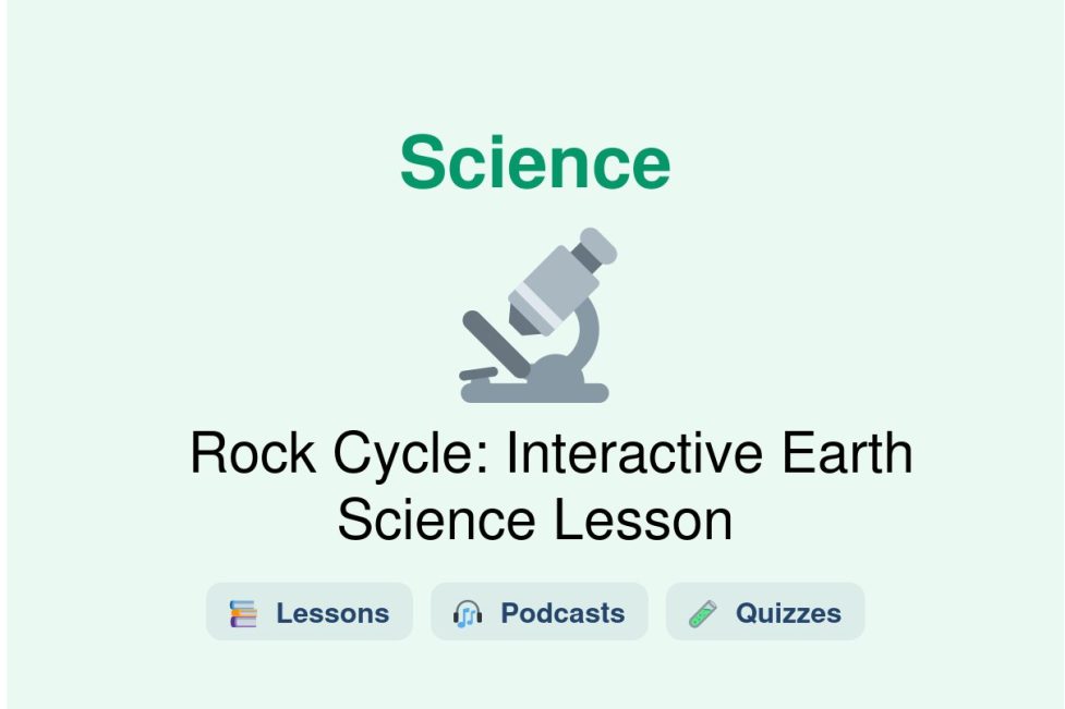 🎓 Rock Cycle: Interactive Earth Science Lesson