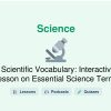 🎓 Scientific Vocabulary: Interactive Lesson on Essential Science Terms