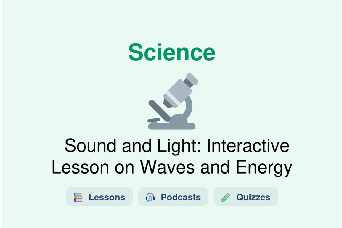 🎓 Sound and Light: Interactive Lesson on Waves and Energy