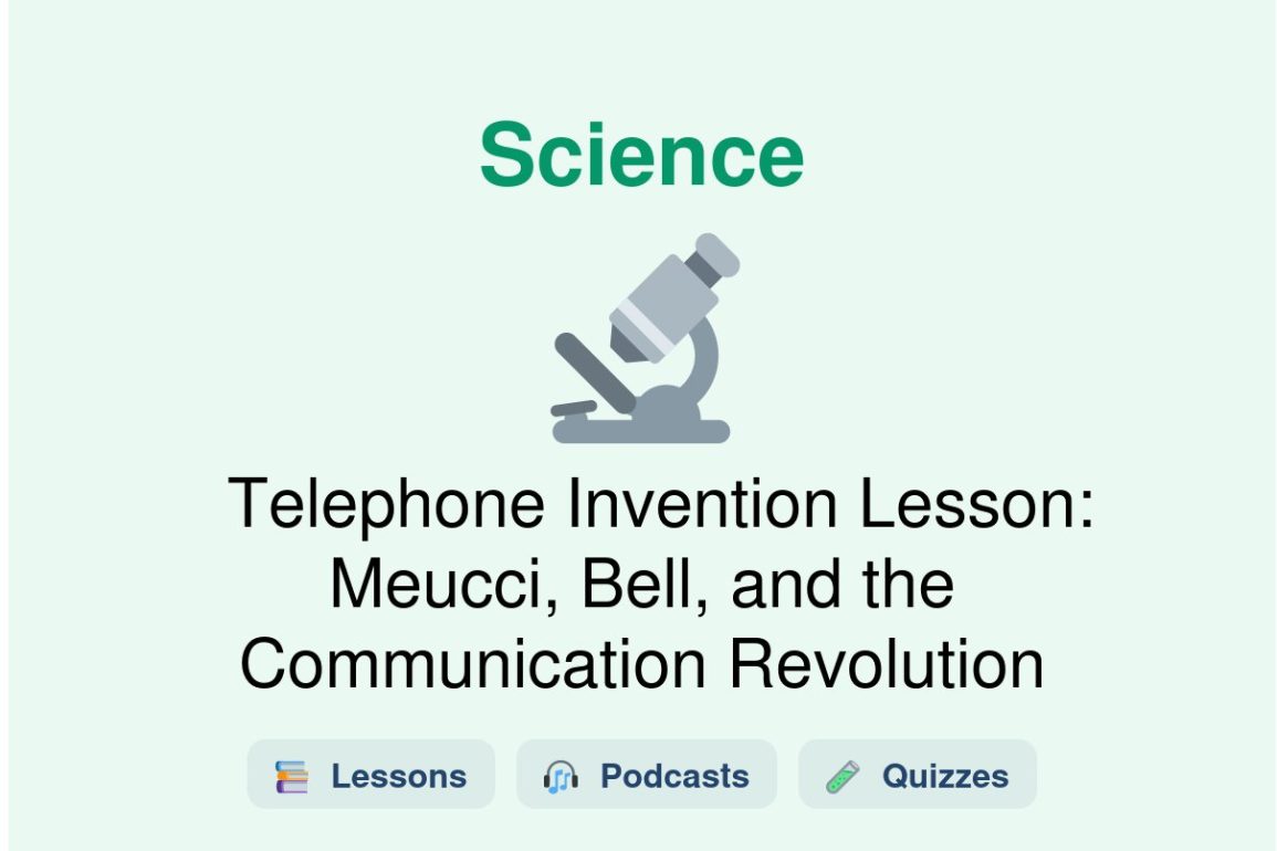 🎓 Telephone Invention Lesson: Meucci, Bell, and the Communication Revolution