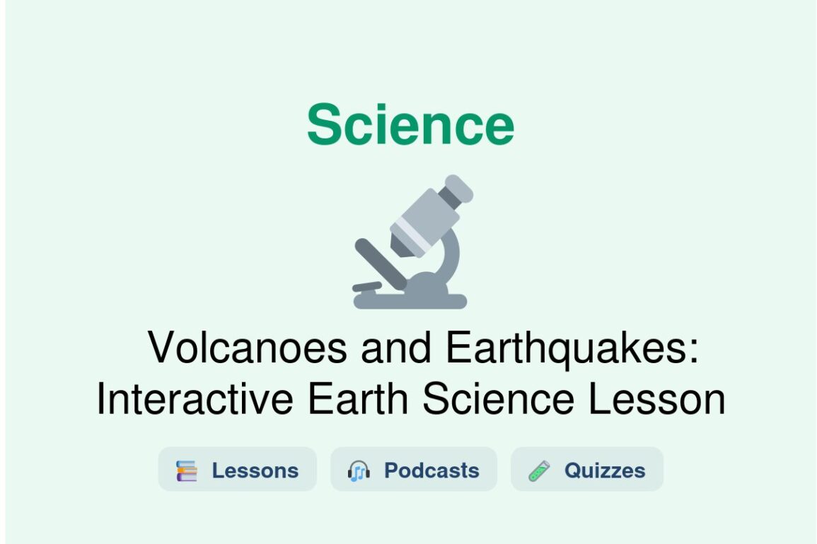 🎓 Volcanoes and Earthquakes: Interactive Earth Science Lesson